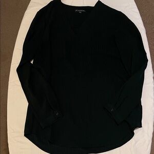 Adrianna Papell Dark Green V-Neck Tunic